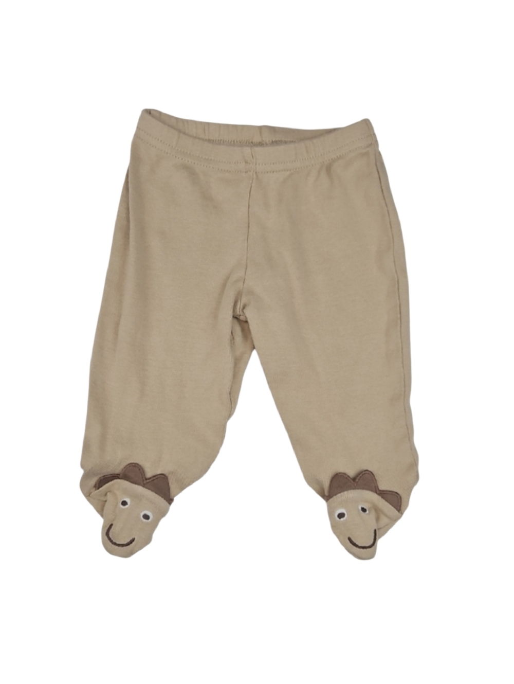 Baby Footies 3 Months Pants Lion Animal Tan   3M Mos Infant Bottoms 100% Cotton